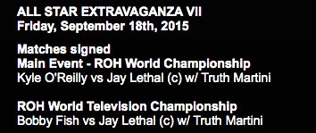 ROH 9月18日 ジェイ・リーサル ROH世界王座 ROH世界TV王座
